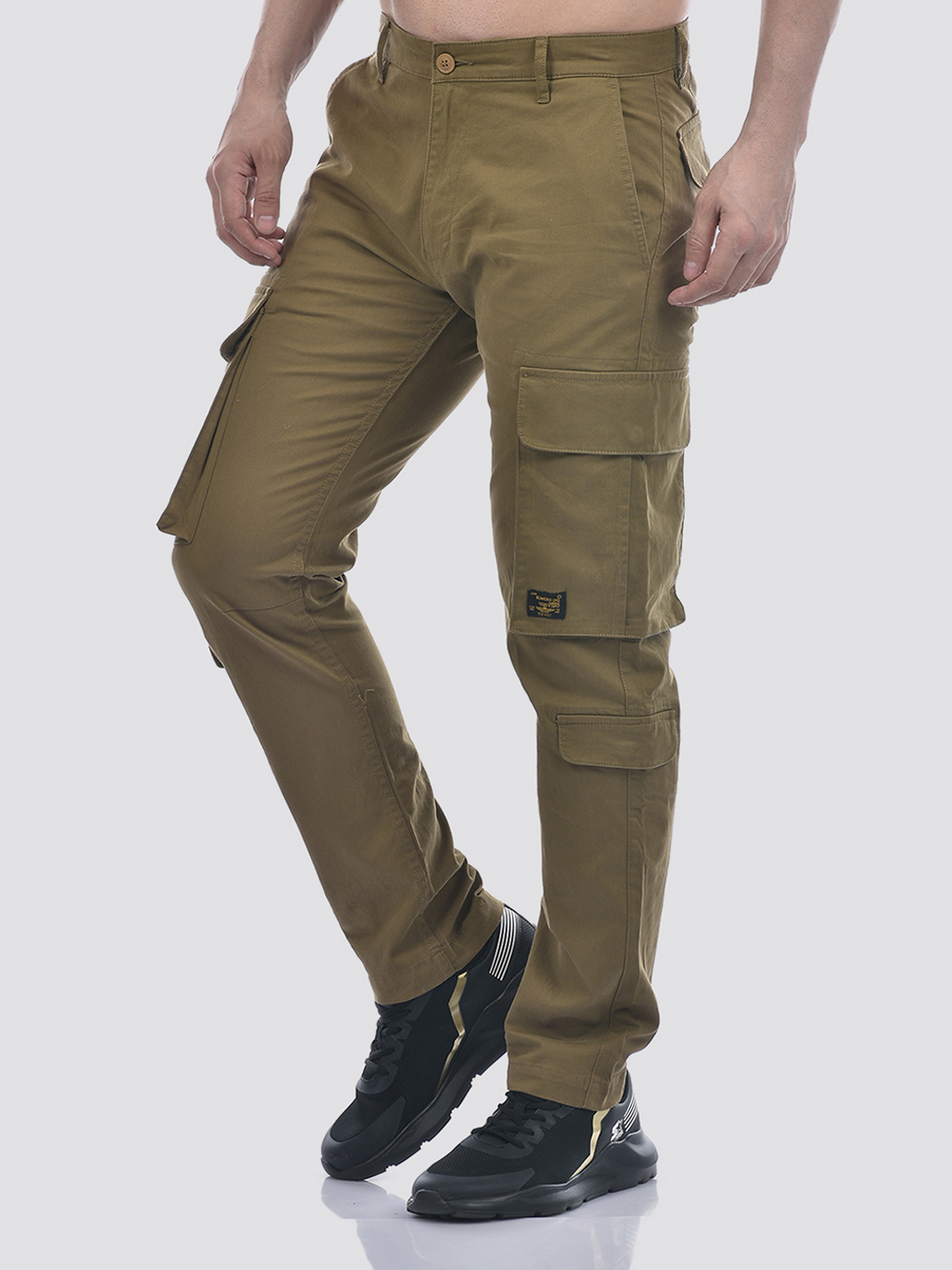 Numero Uno Men Solid Khaki Pant